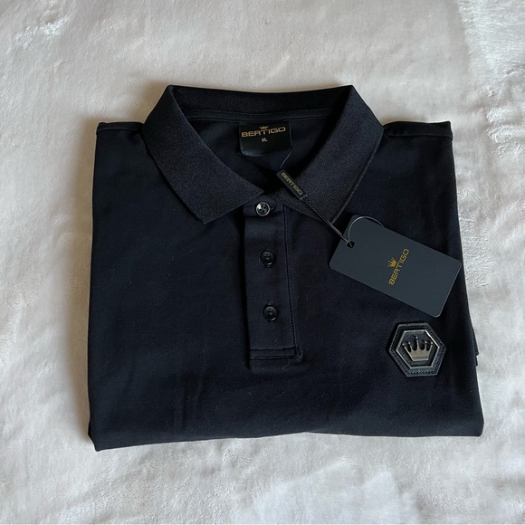 Bertigo
Men's Black Rex Patch Polo - Picture 13 of 13